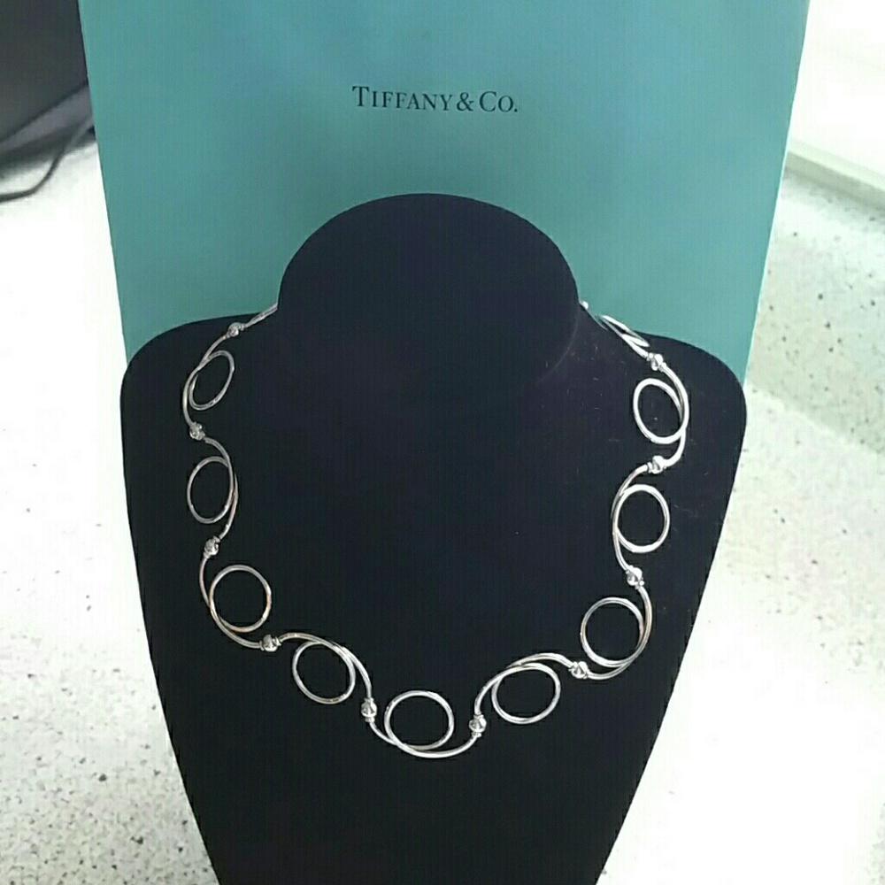 Tiffany & Co. Rare, Retired Swirl Necklace